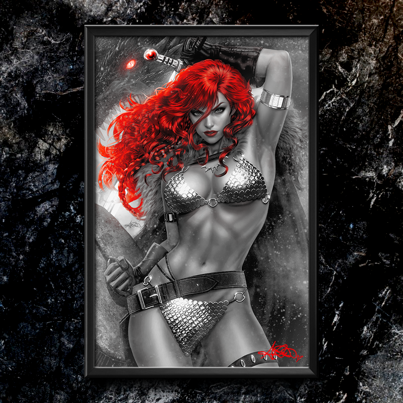 Red Sonja #11 BWR Semi-Gloss Art Print