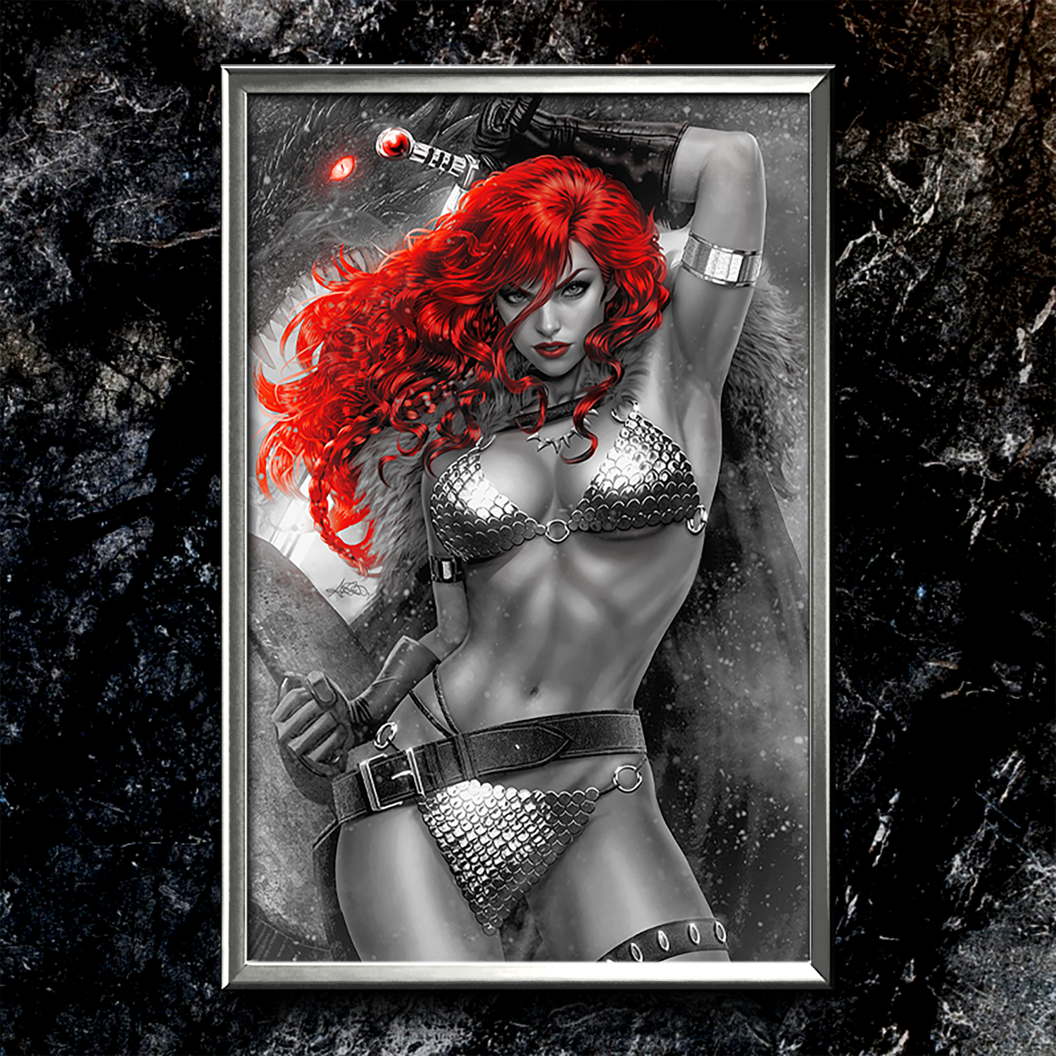 Red Sonja #11 BWR Semi-Gloss Art Print