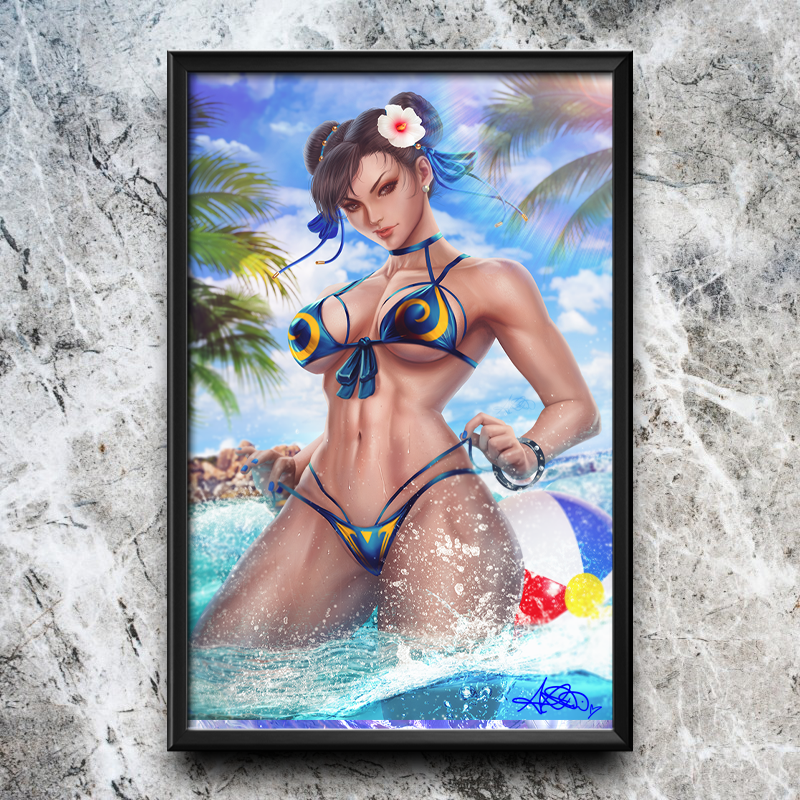 Street Fighter Scifi Fantasy Special #! (Chun-Li) Semi-Gloss Art Print