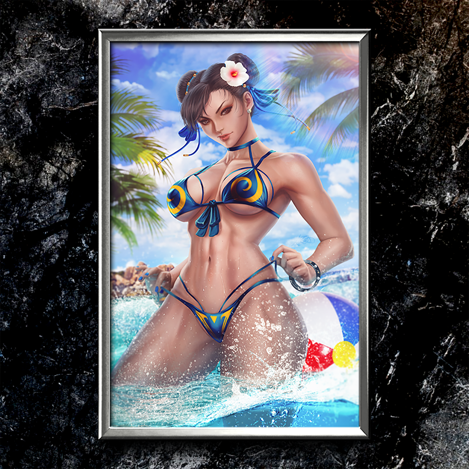 Street Fighter Scifi Fantasy Special #! (Chun-Li) Semi-Gloss Art Print