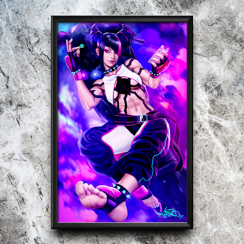 Street Fighter: Game Gals #1 (Juri) Semi-Gloss Art Print