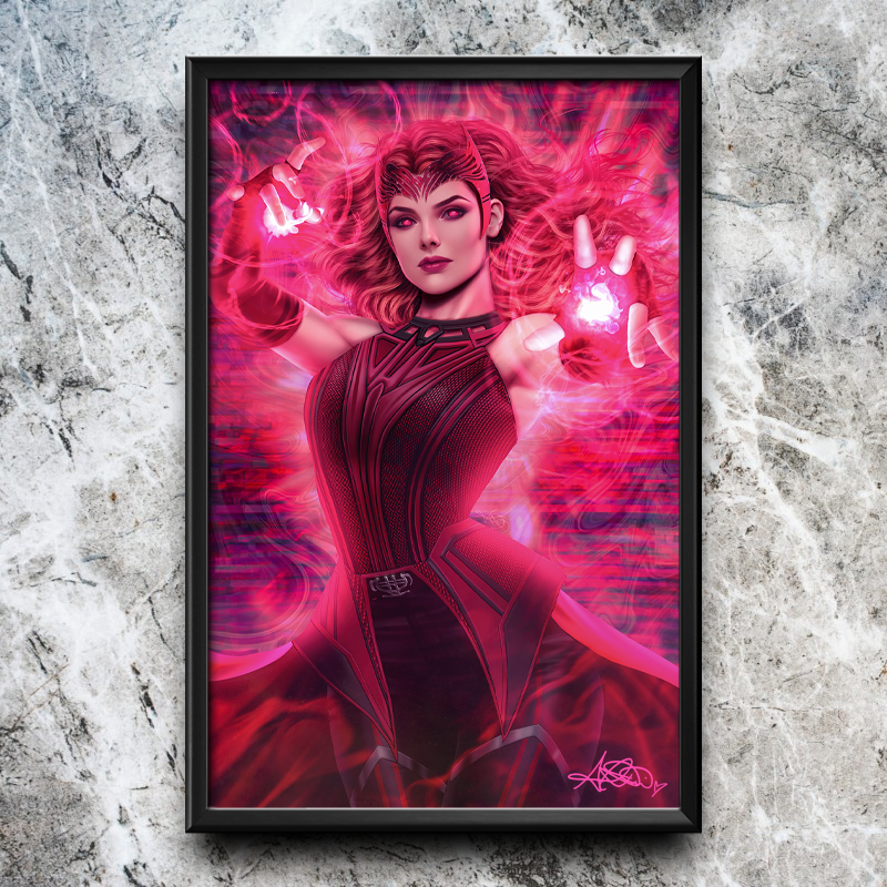 Scarlet Witch "Wandavision" Semi-Gloss Art Print