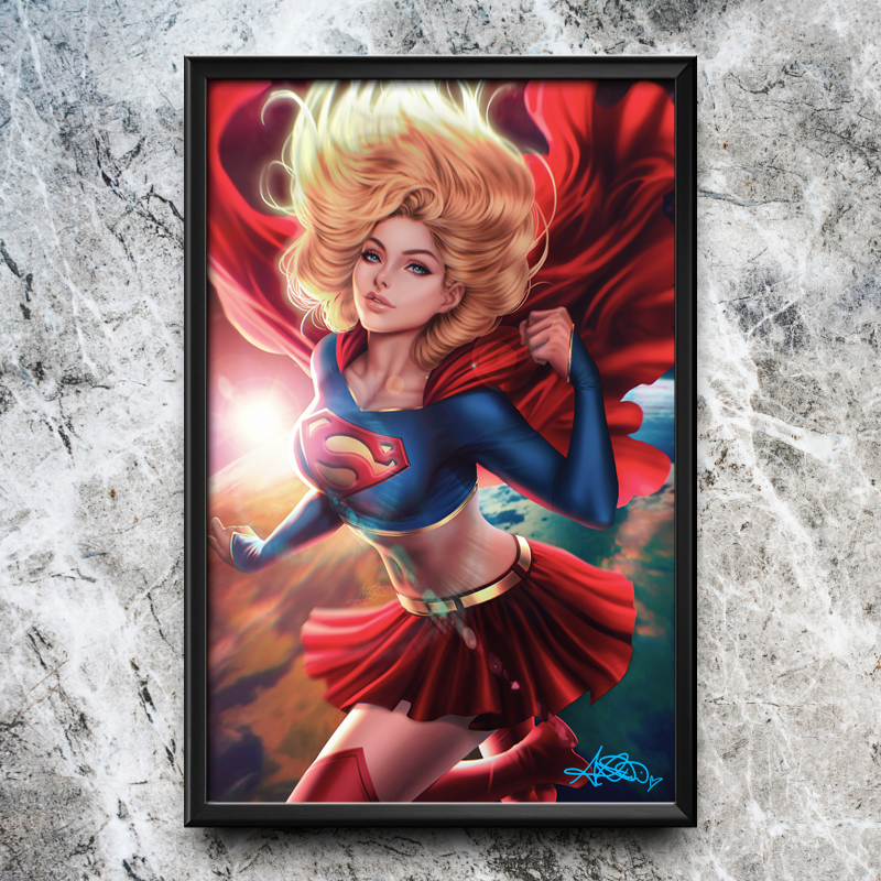 Supergirl "Flight" Semi-Gloss Art Print