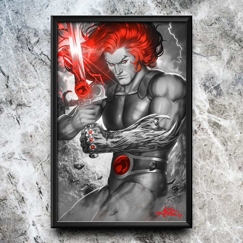 Thundercats #1 BWR (Lion-O) Semi-Gloss Art Print