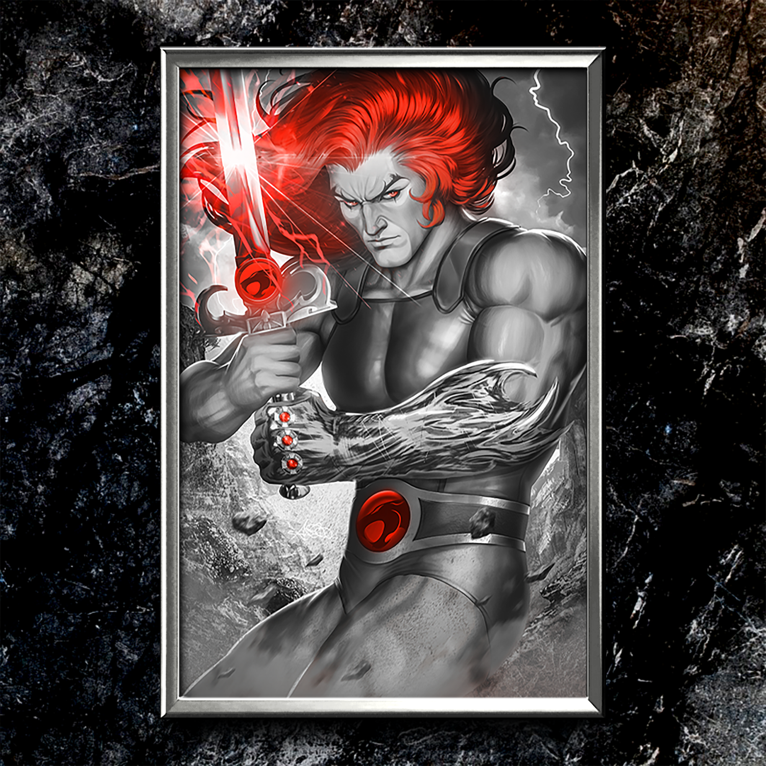 Thundercats #1 BWR (Lion-O) Semi-Gloss Art Print