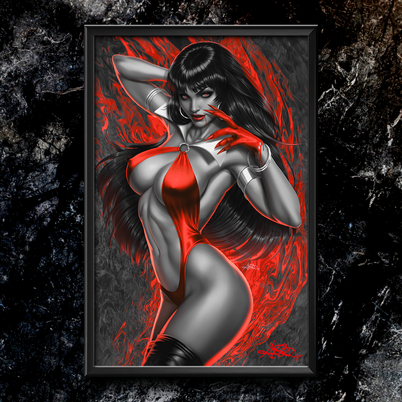 Vampirella: Dark Reflections #1 BWR Semi-Gloss Art Print