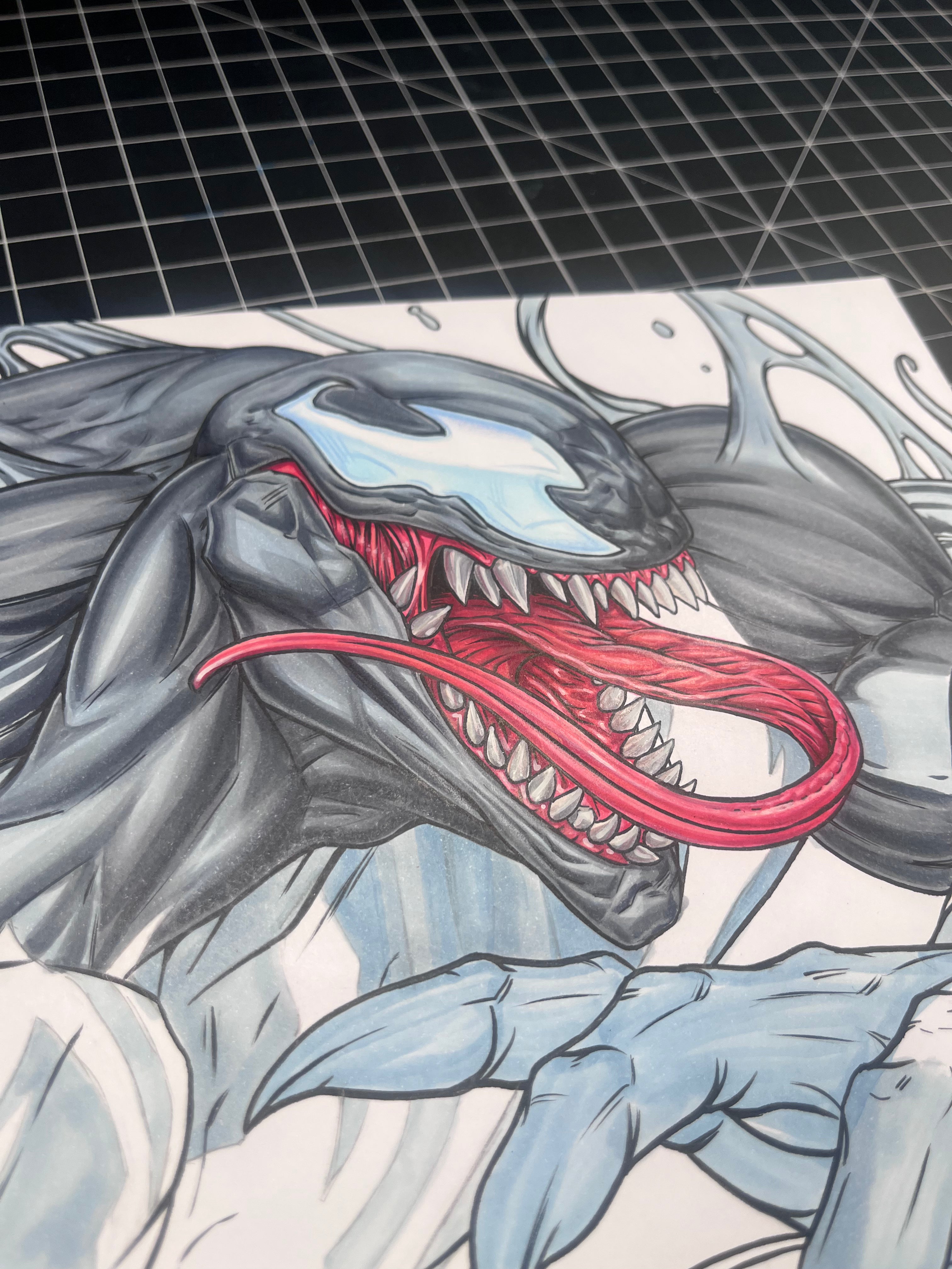 ADA Venom B Marvel Rivals A4 Size Art Original