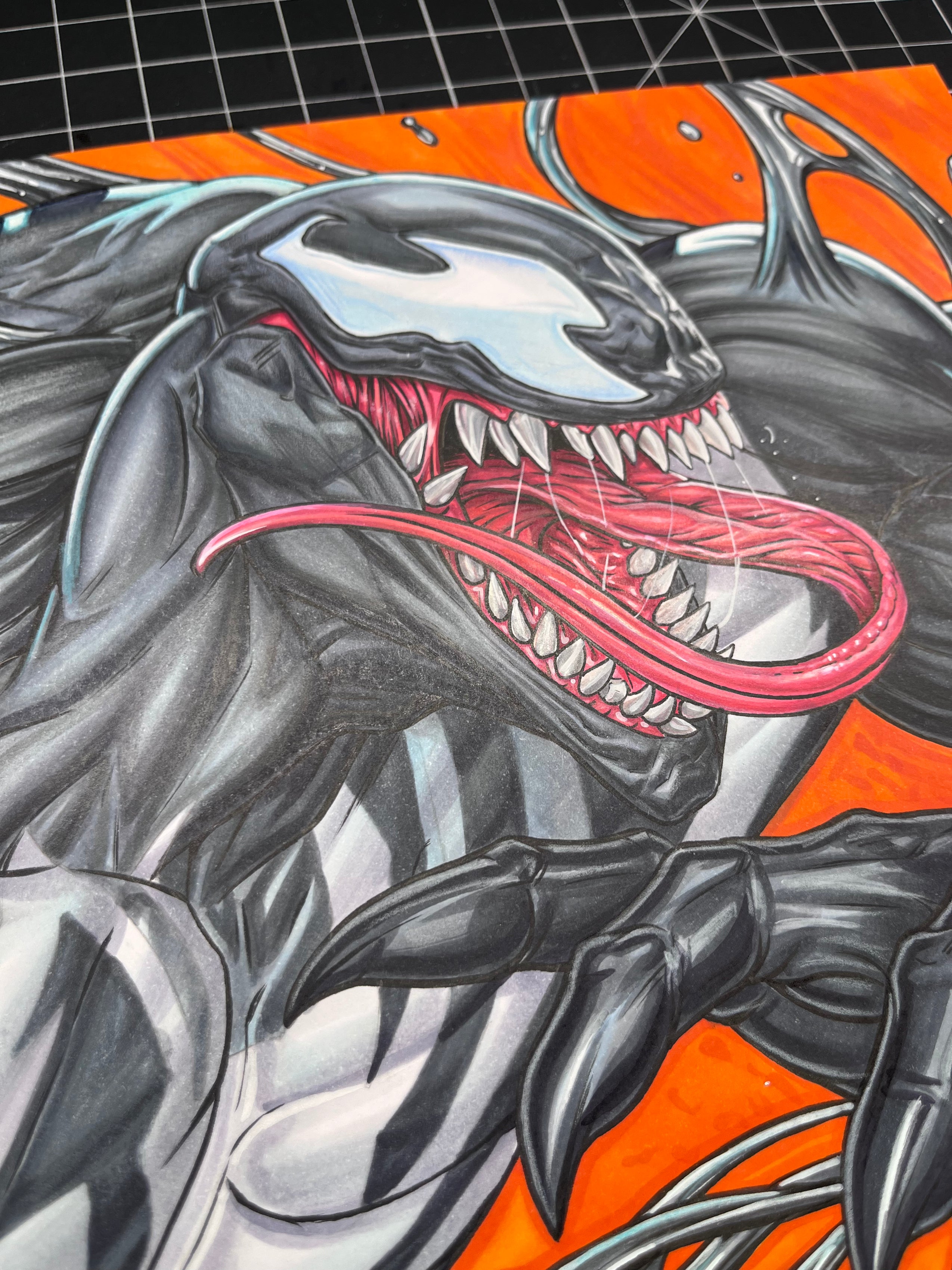 ADA Venom B Marvel Rivals A4 Size Art Original