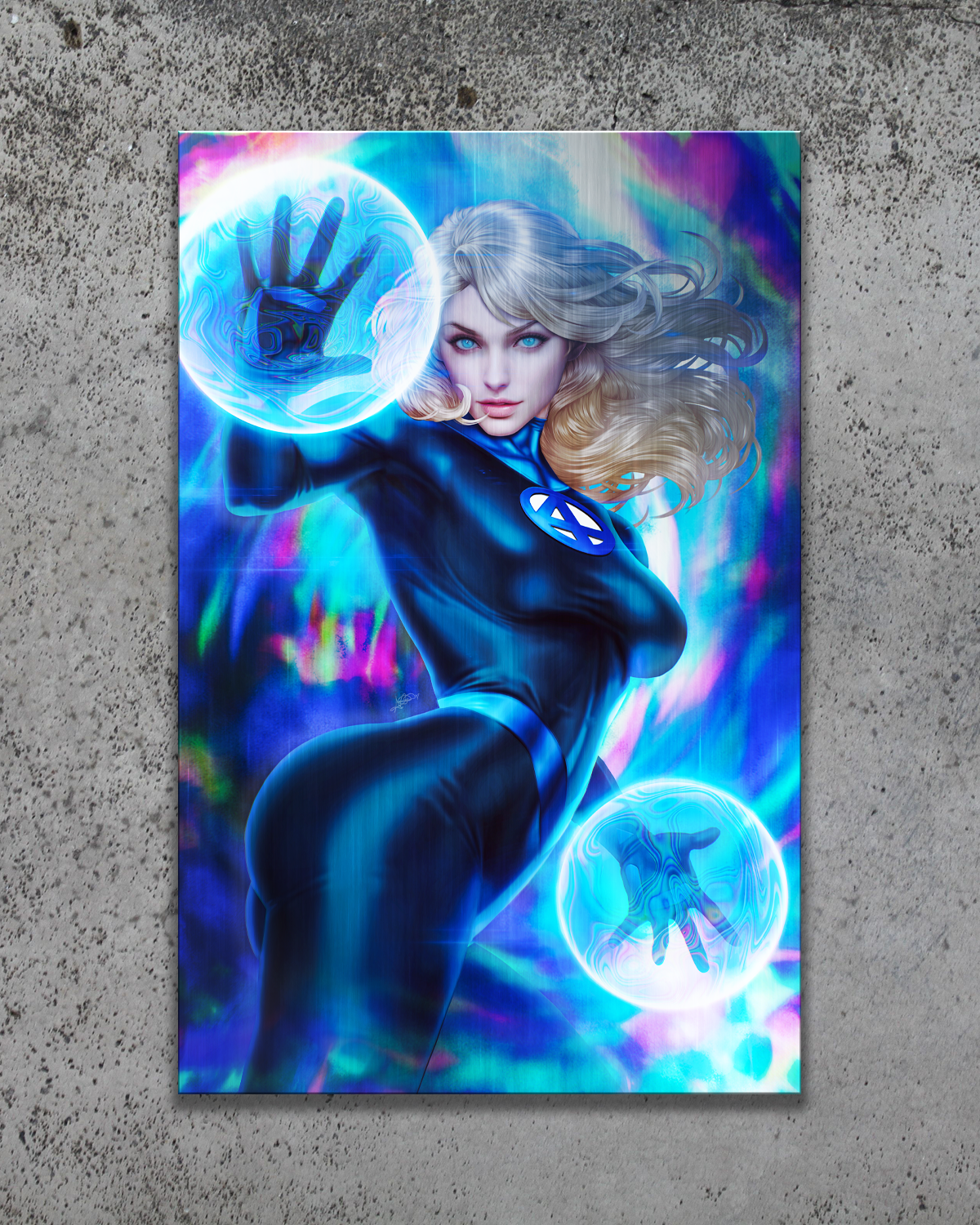 "Fantastic" Invisible Woman Metal Print