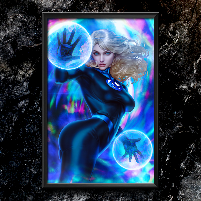 "Fantastic" Invisible Woman Semi-Gloss Art Print