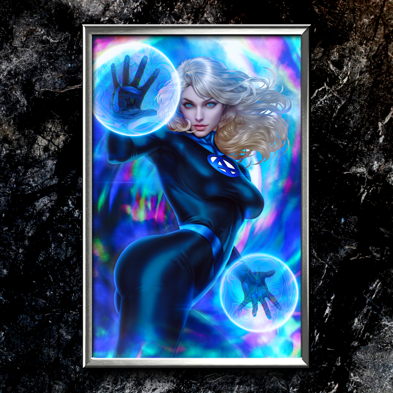 "Fantastic" Invisible Woman Semi-Gloss Art Print