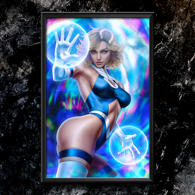 "Fantastic" Invisible Woman B Semi-Gloss Art Print