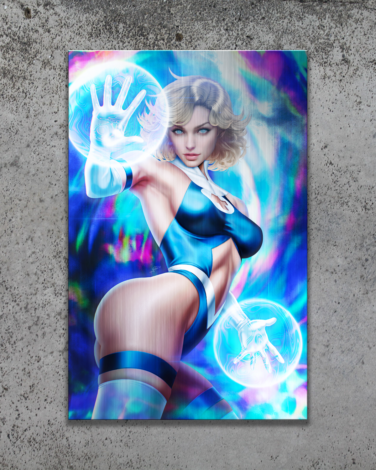 "Fantastic" Invisible Woman B Metal Print