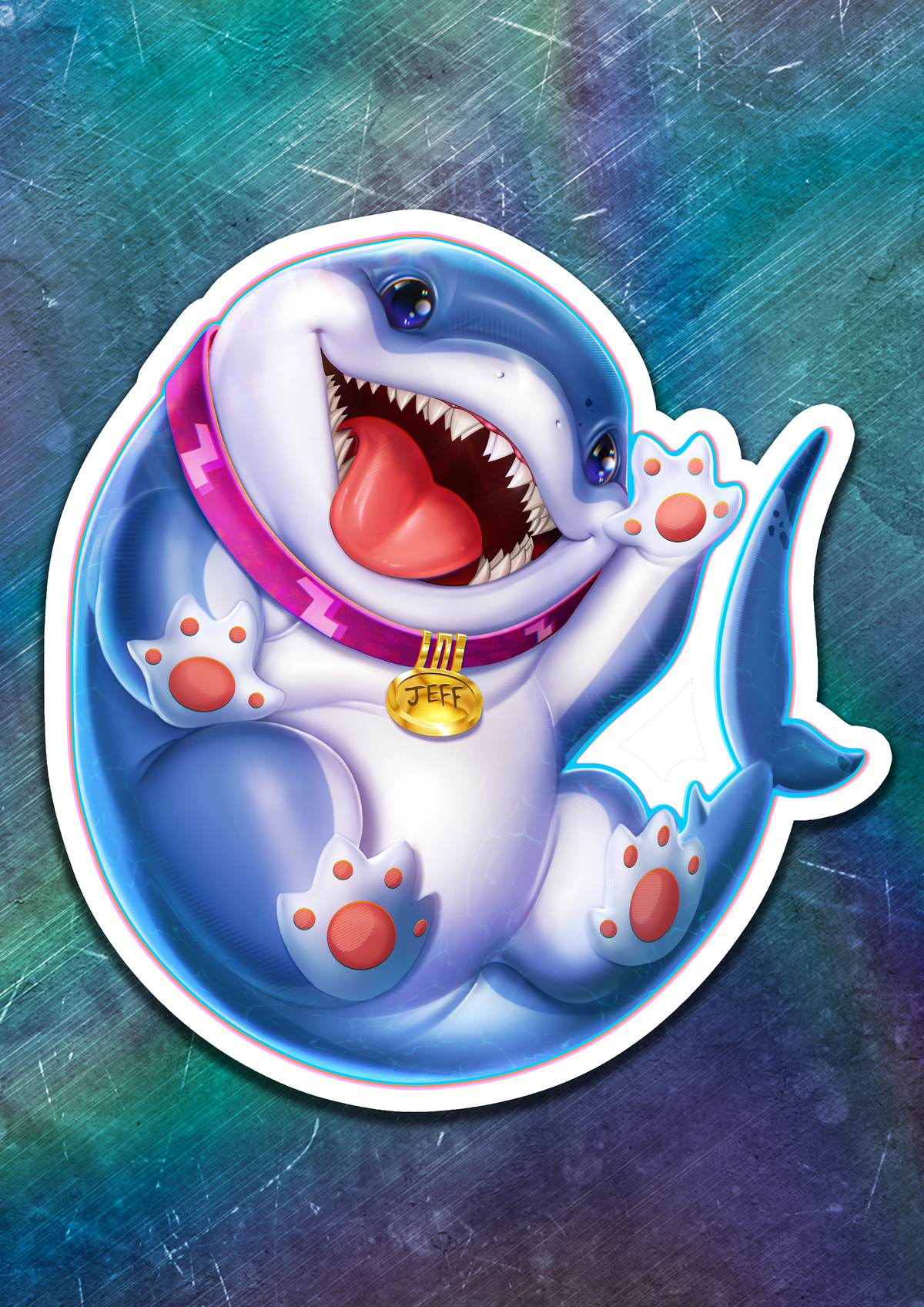Jeff the Landshark Vinyl Sticker
