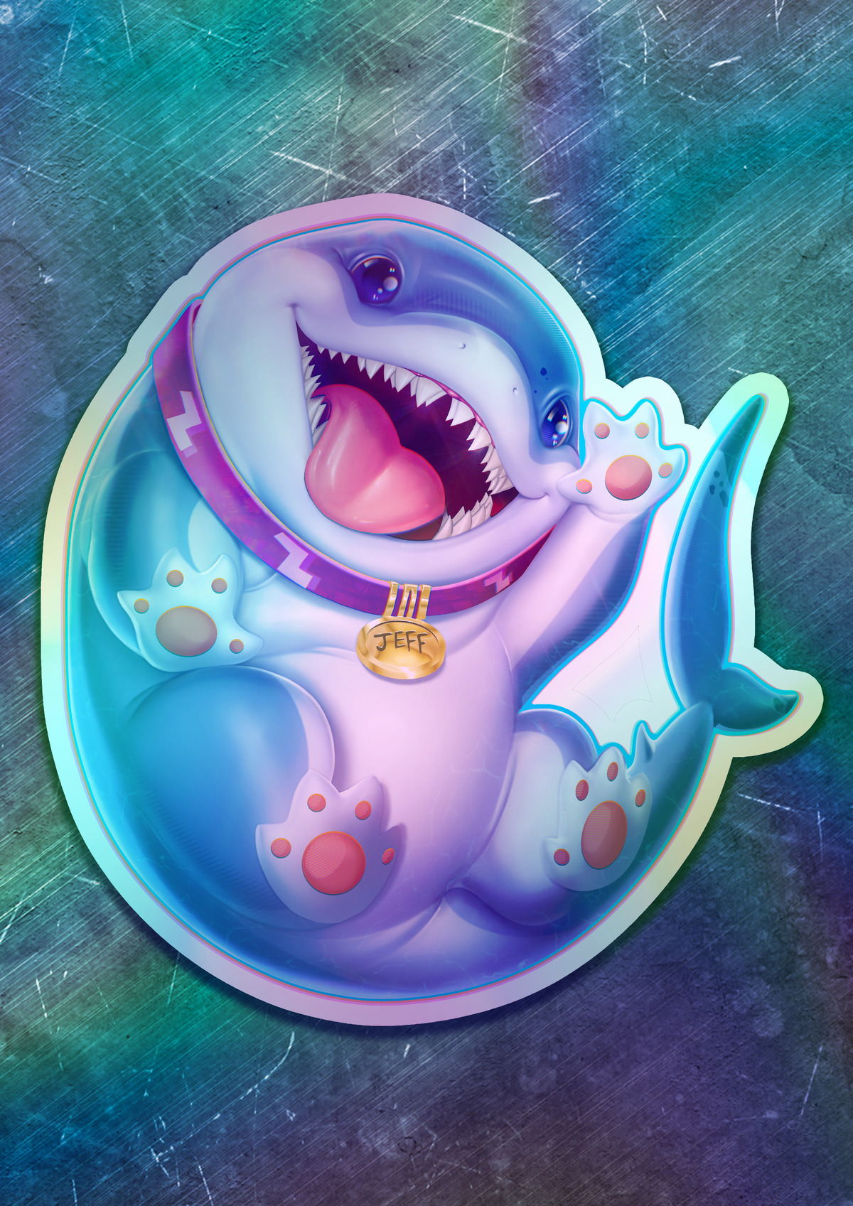 Jeff the Landshark Vinyl Sticker