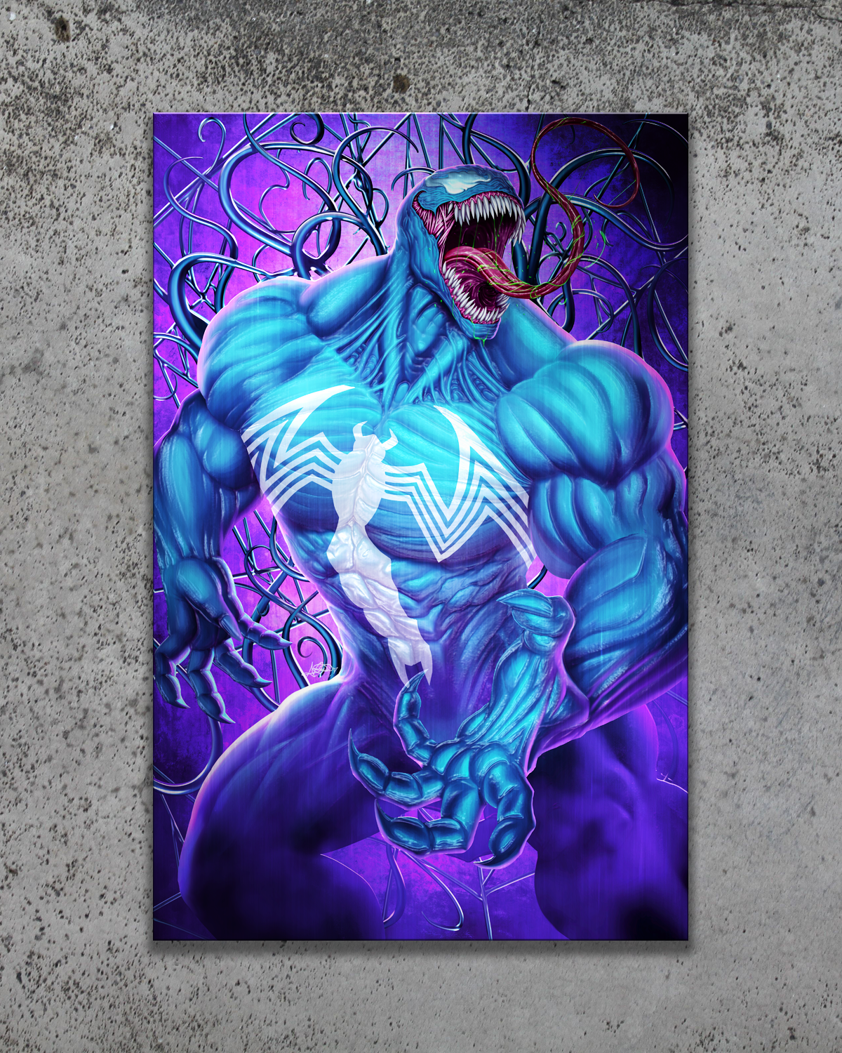 "Lethal" Venom Version B Metal Print