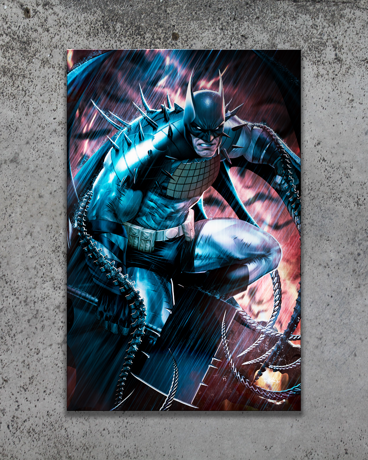 Absolute Batman (Blue) Metal Print