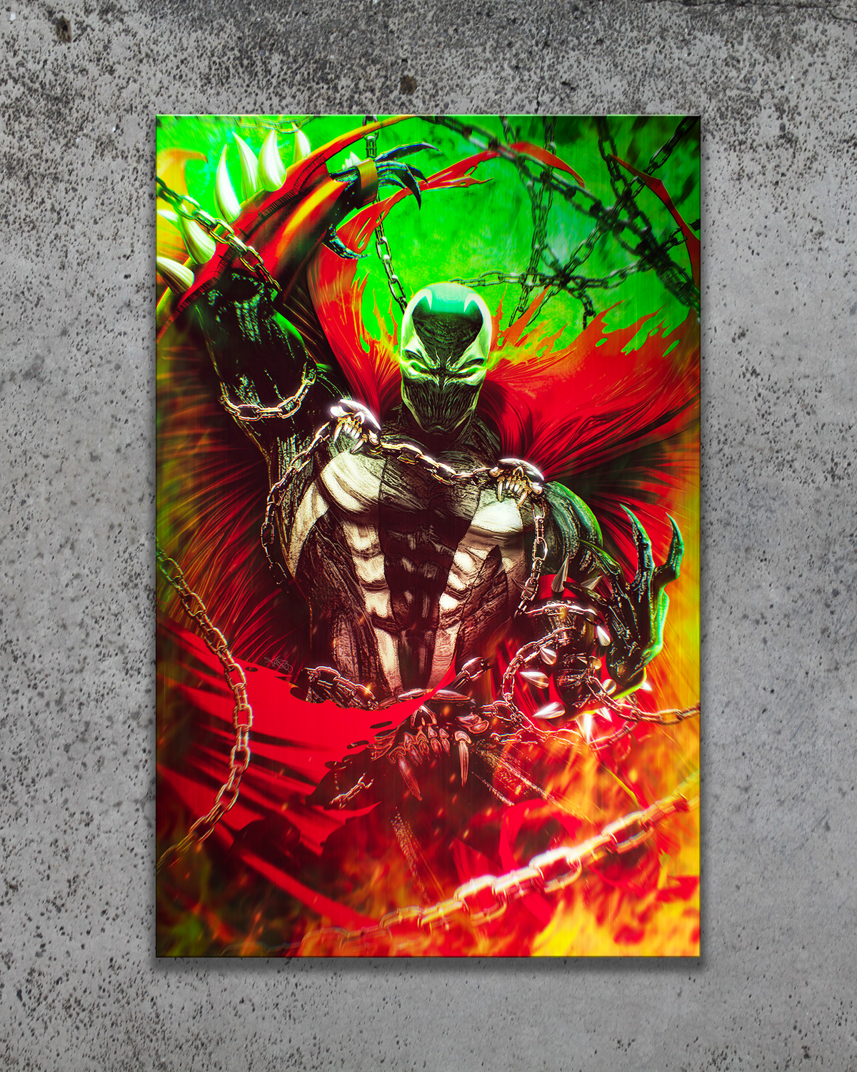 Spawn "Inferno" Metal Print