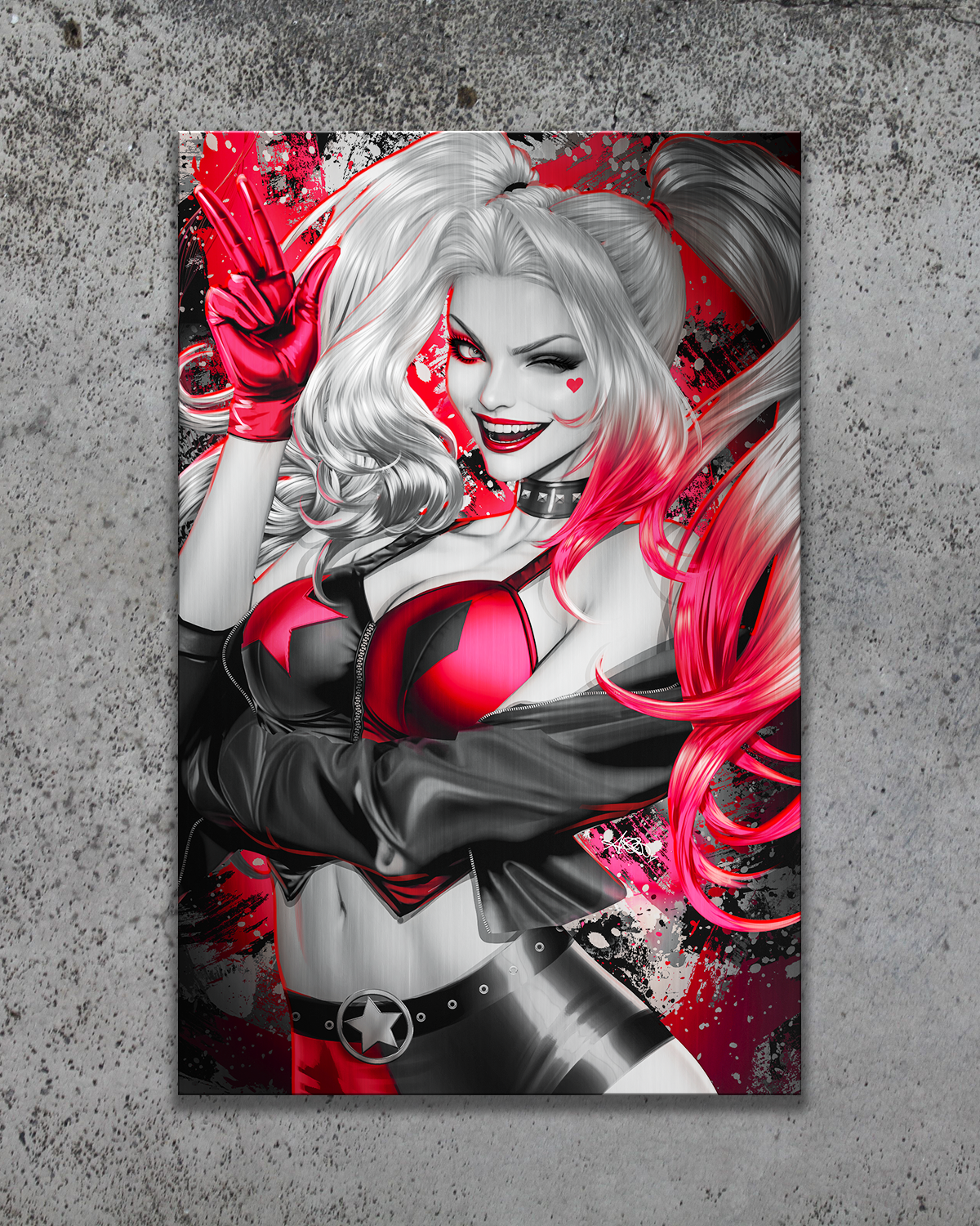 Harley Quinn: Black+White+Redder #6 Metal Print