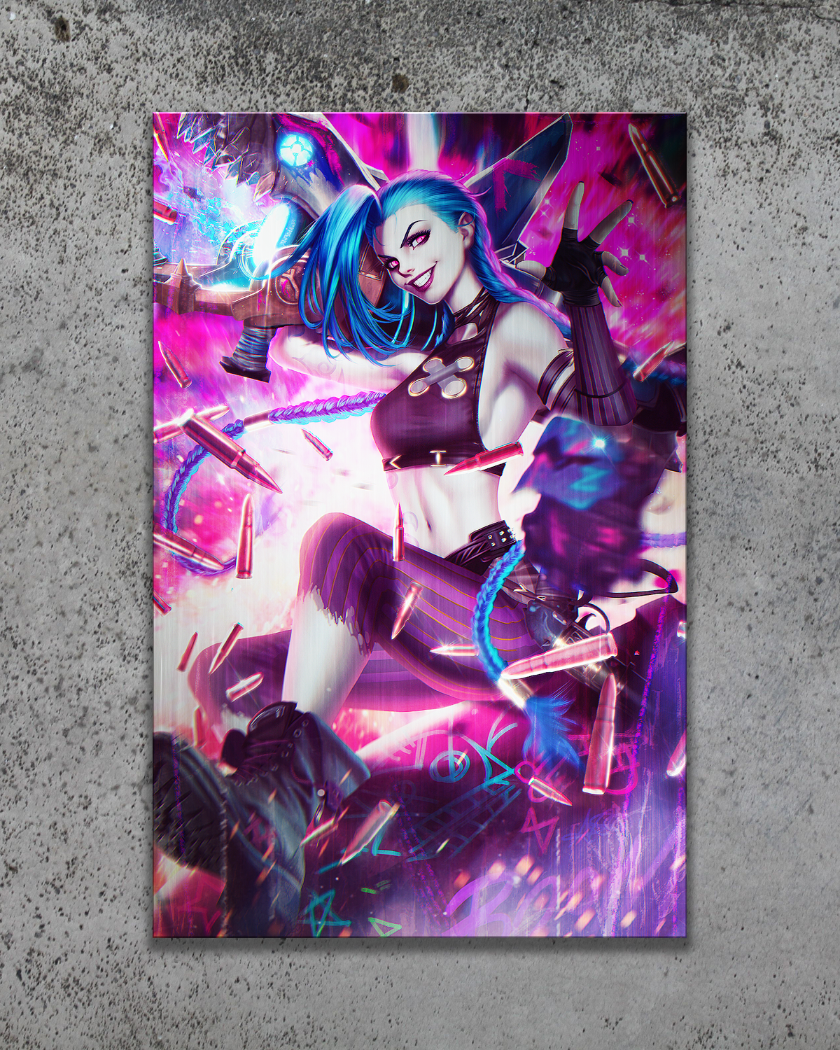 Arcane: Jinx Metal Print