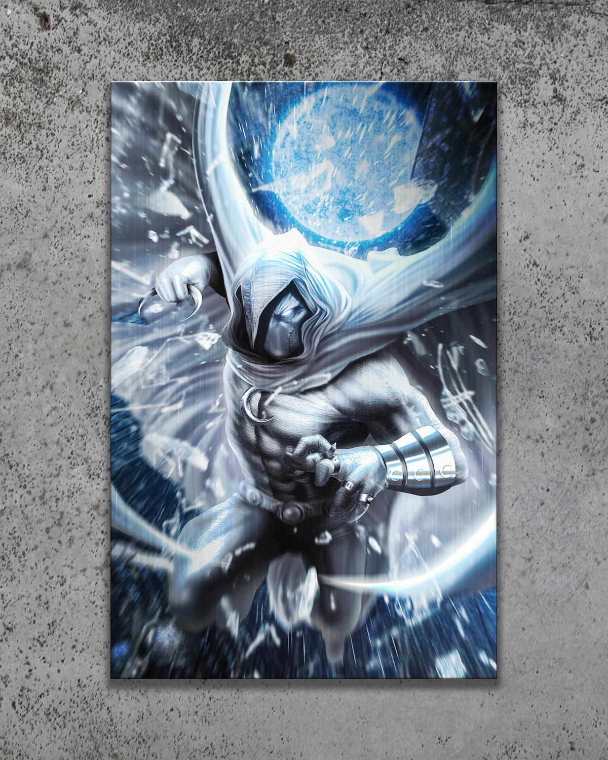 Moon Knight "Moon Light" Metal Print