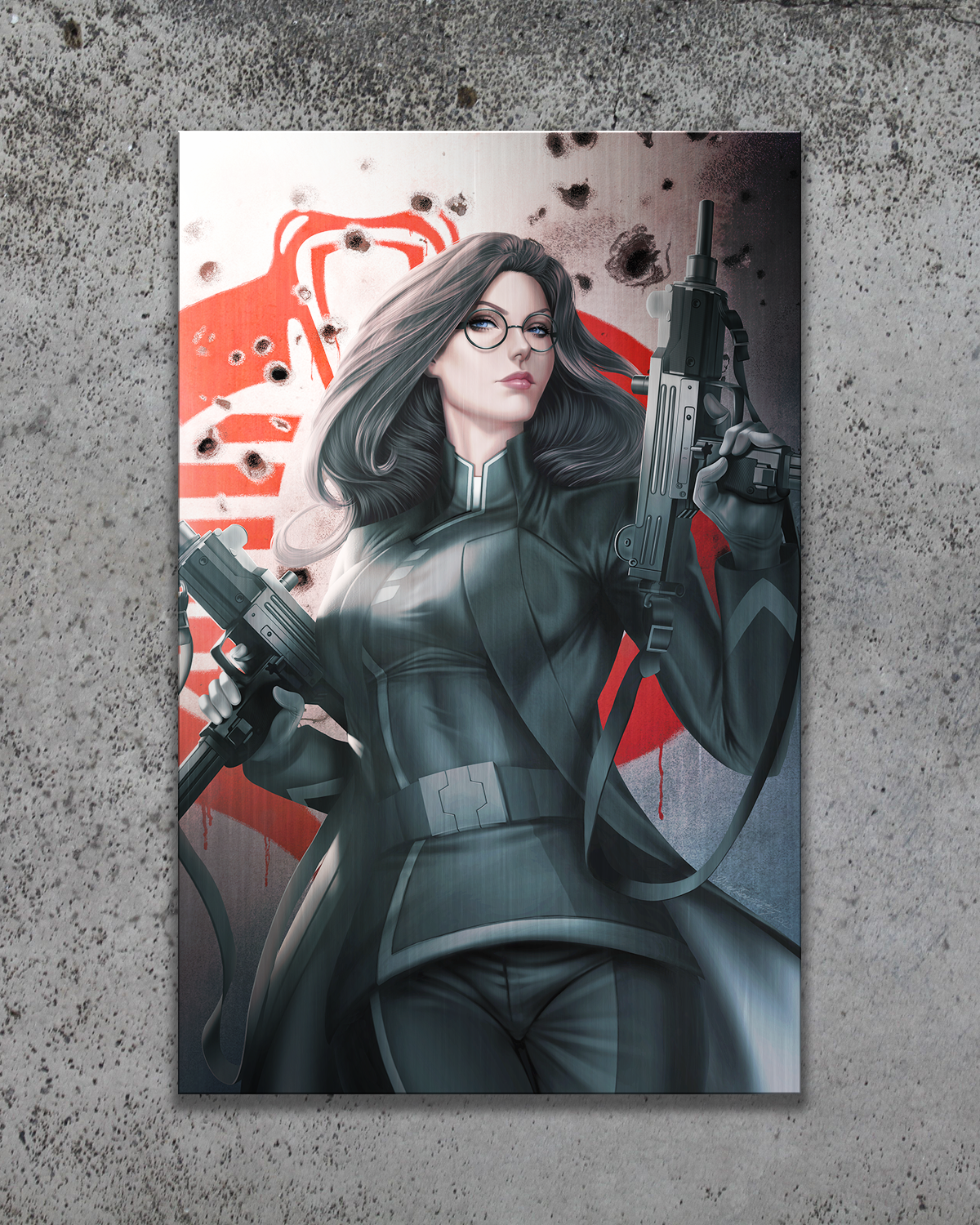 G.I.JOE #7 Baroness Metal Print