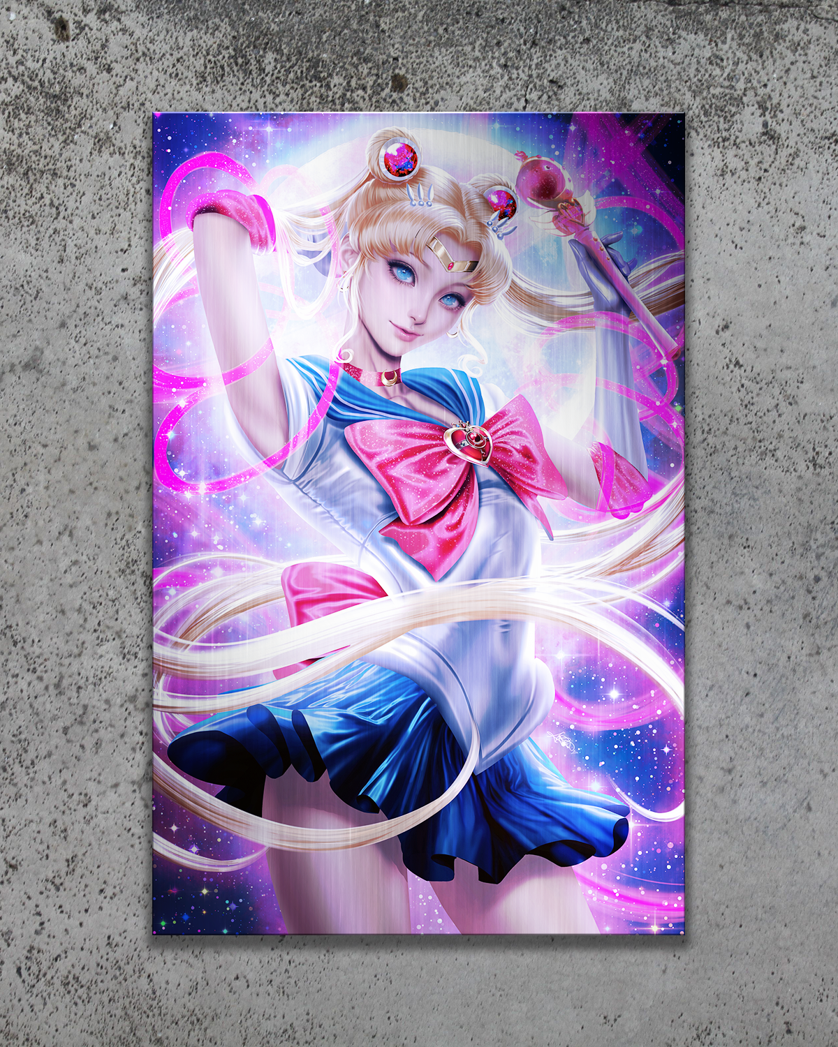 Sailor Moon "Lunar Guardian" Metal Print