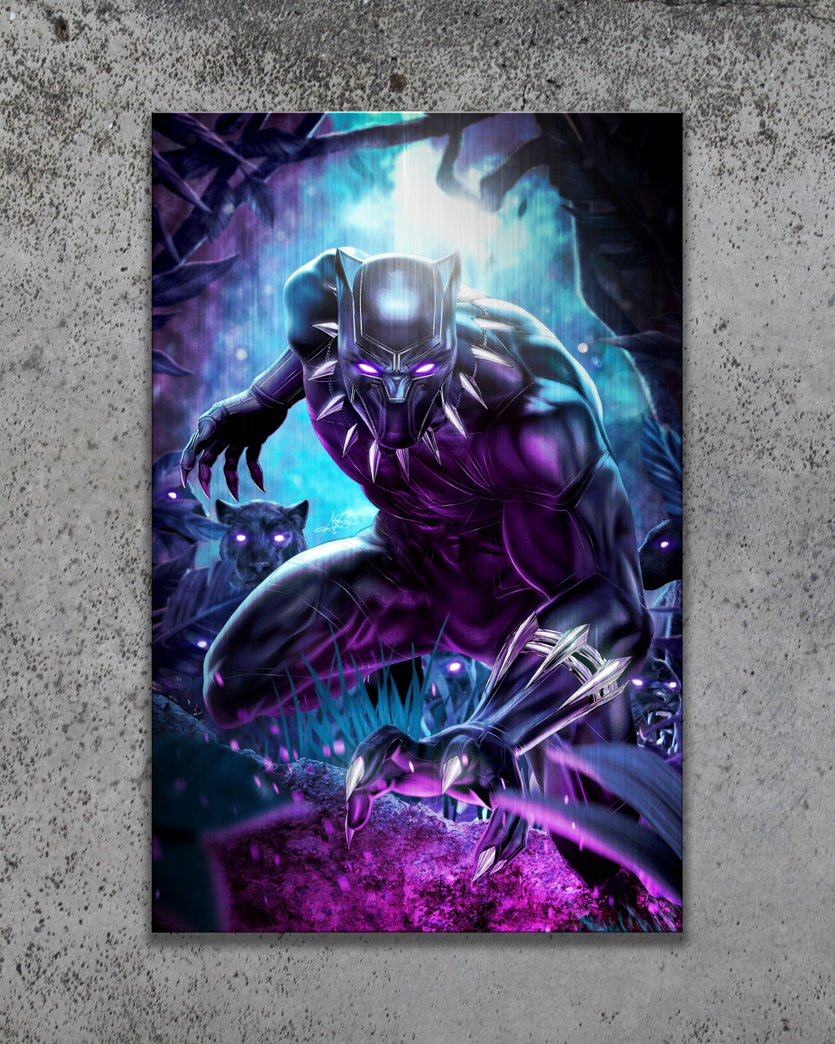 Black Panther Metal Print