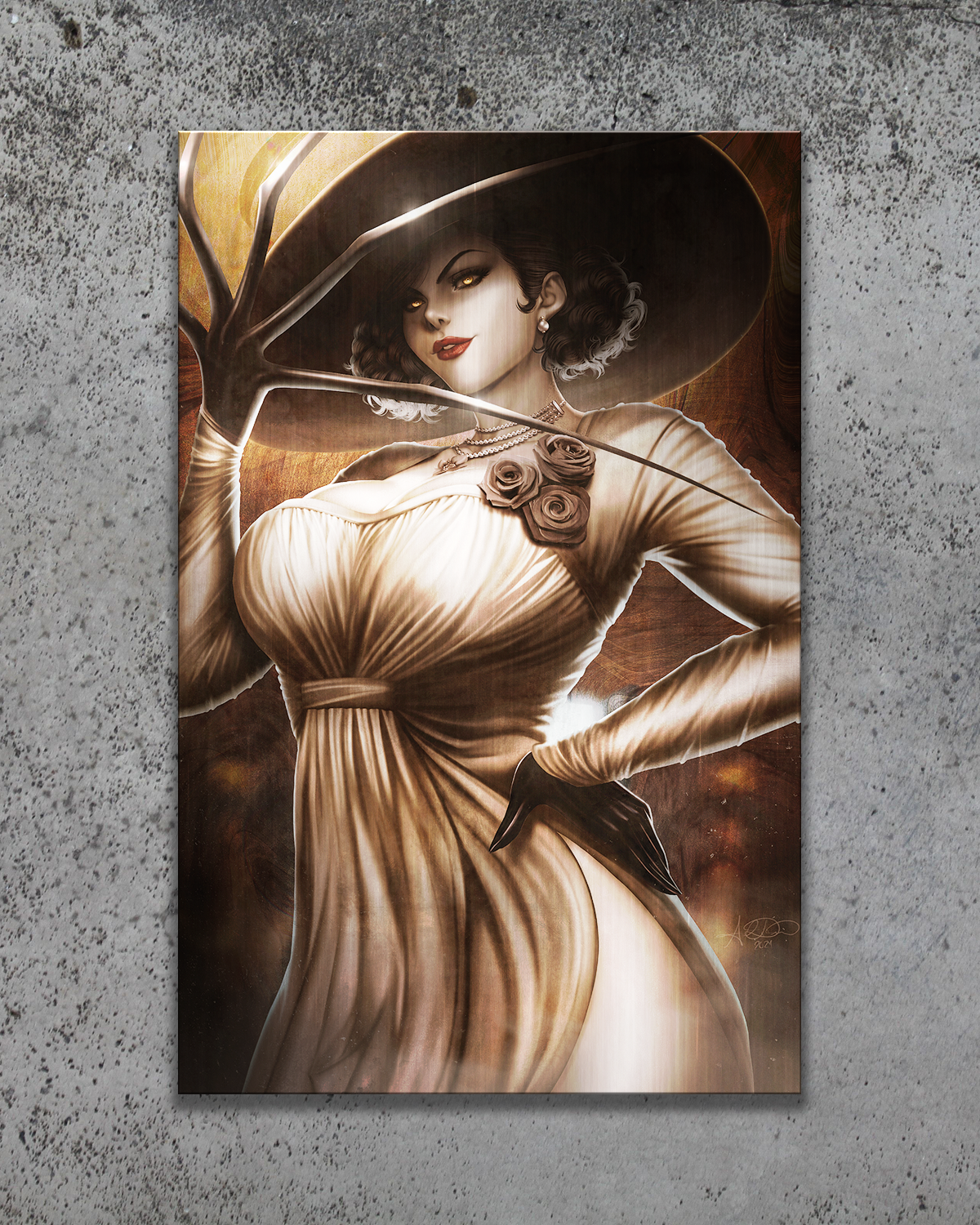 Resident Evil: Lady Dimitrescu Metal Print