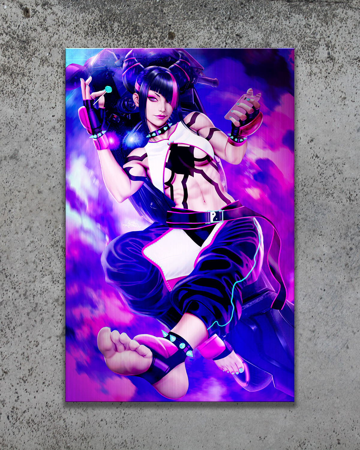 Street Fighter: Game Gals #1 (Juri) Metal Print