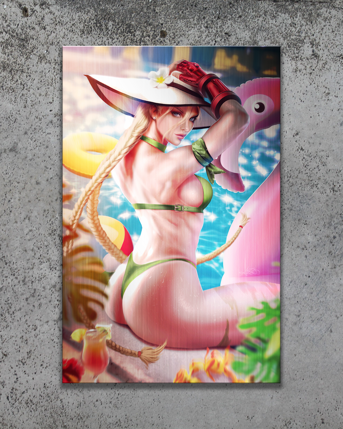 Street Fighter Scifi Fantasy Special #! (Cammy)  Metal Print