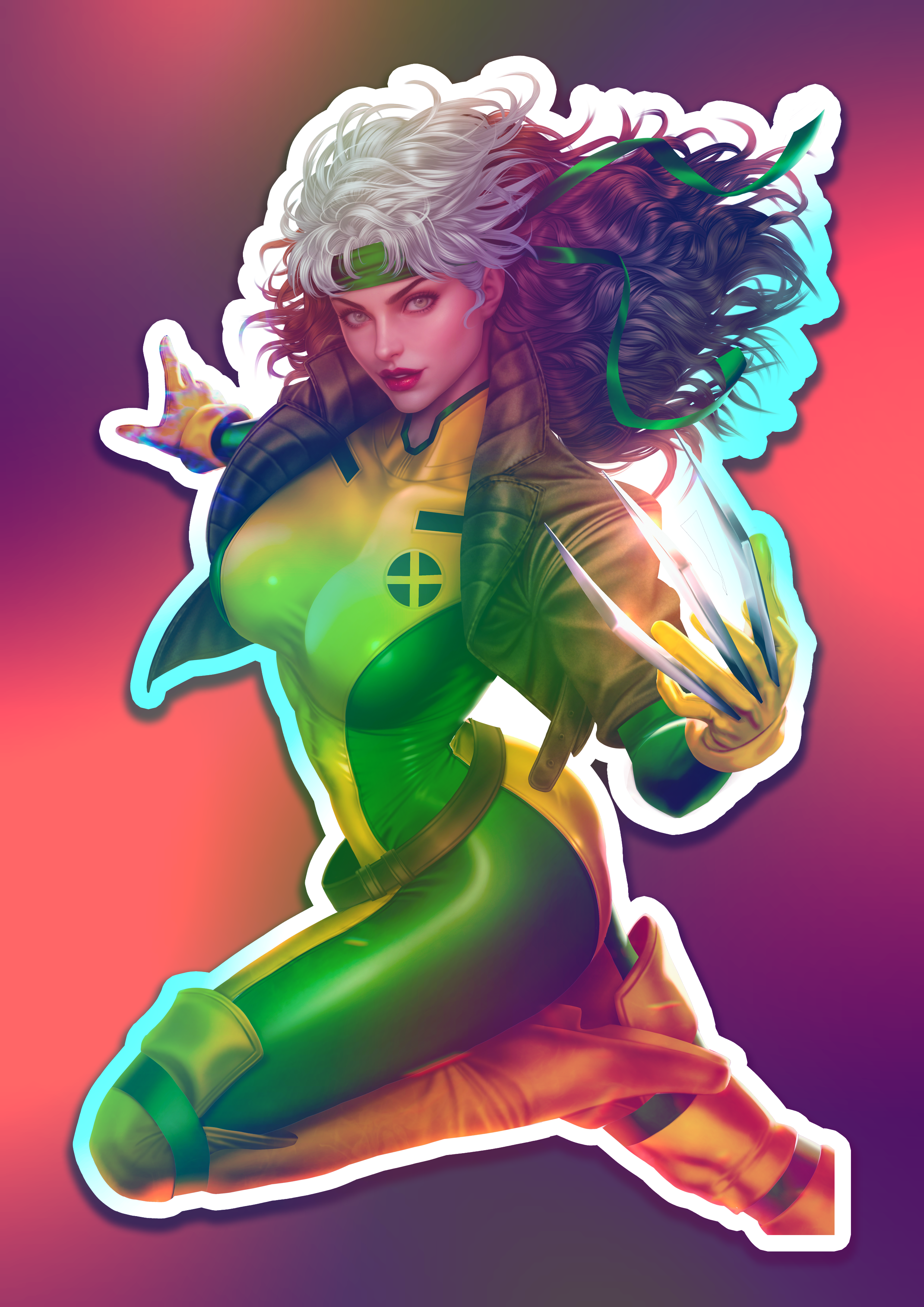 Rogue "Ultimate" Holographic Die-Cut Sticker 6"