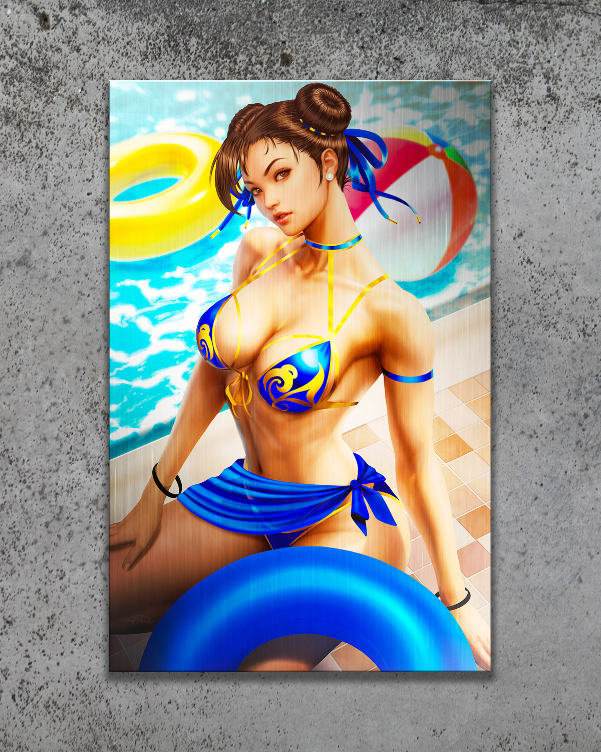 Street Fighter Swimsuit Special #1 2025 Chun-Li Metal Print