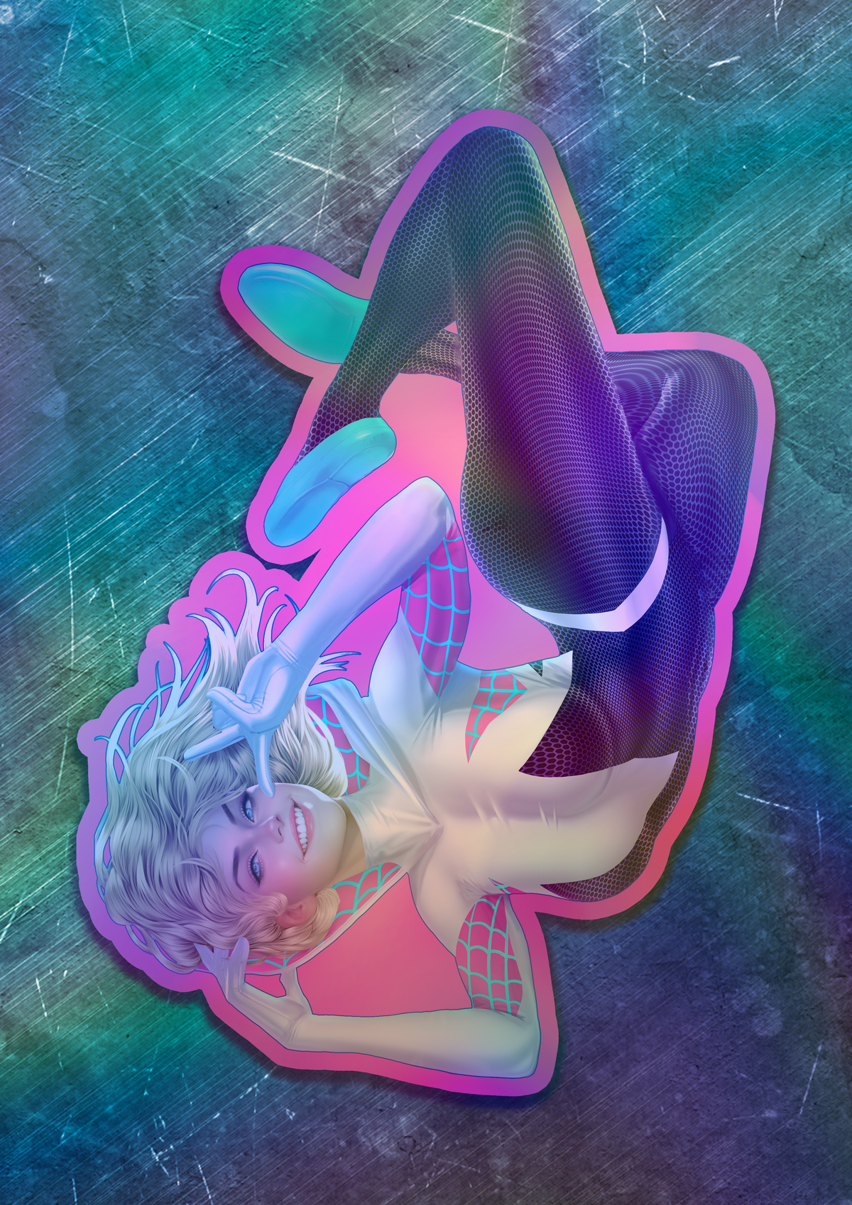 Spider-Gwen Ghost Spider Vinyl Sticker