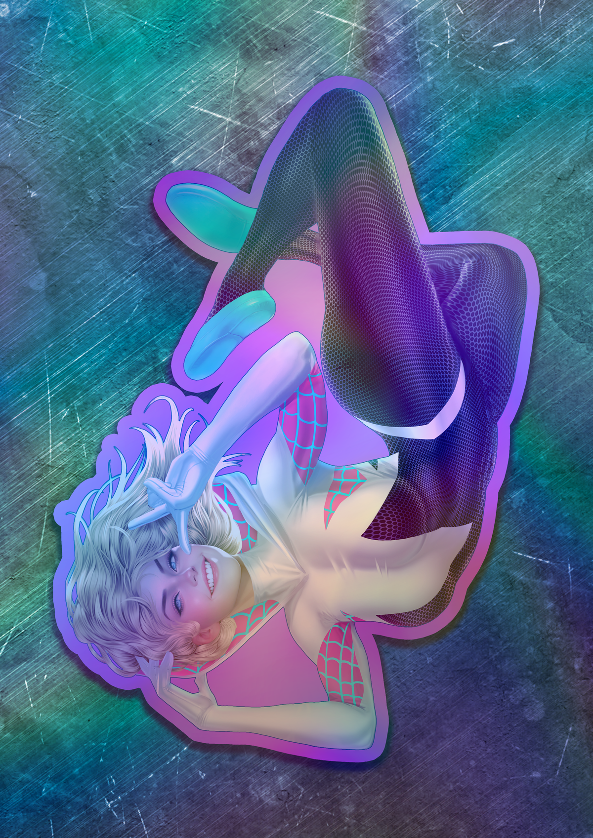 Spider-Gwen Ghost Spider Vinyl Sticker