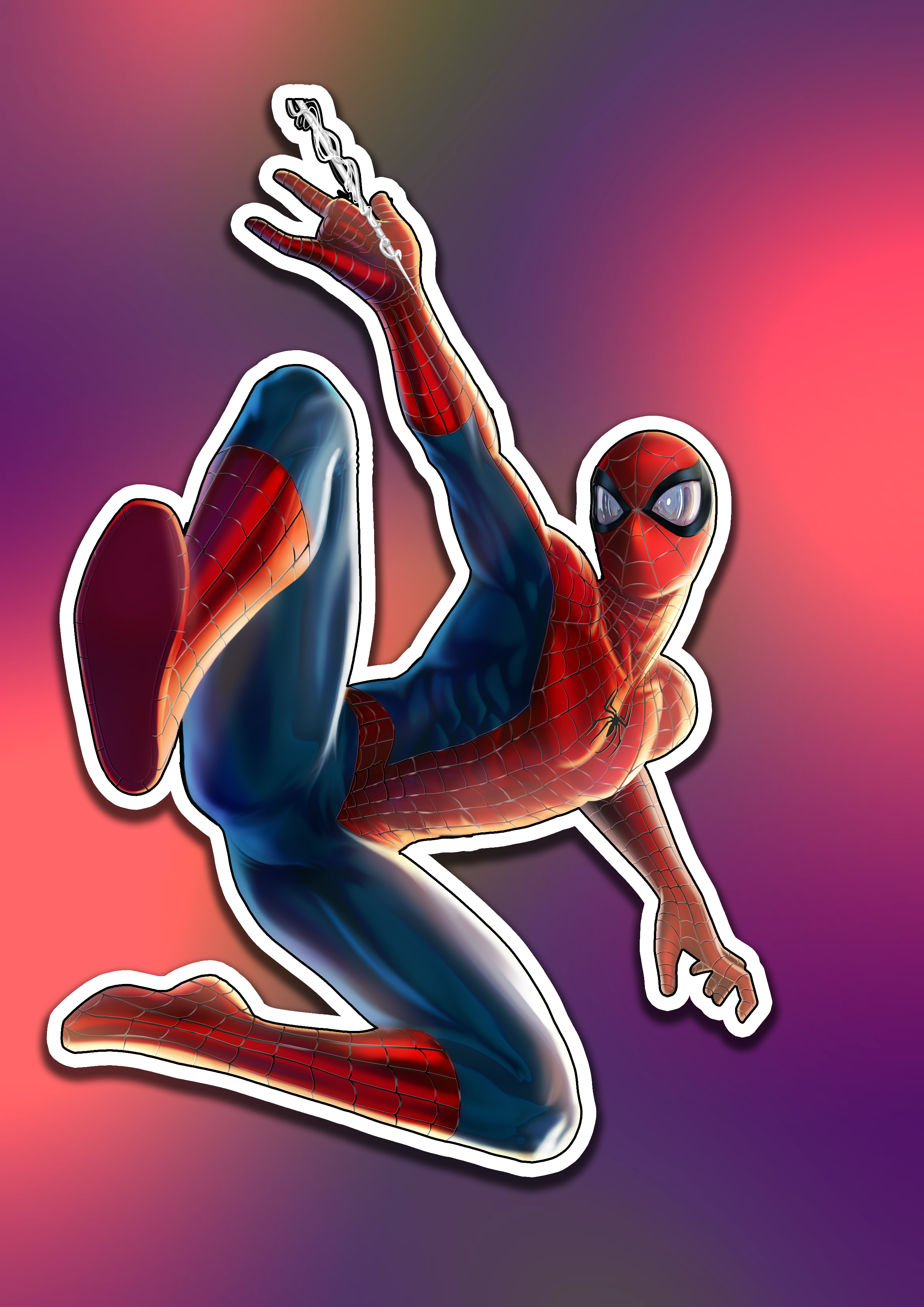 Spider-Man Peter Kiss-Cut Stickers 6"