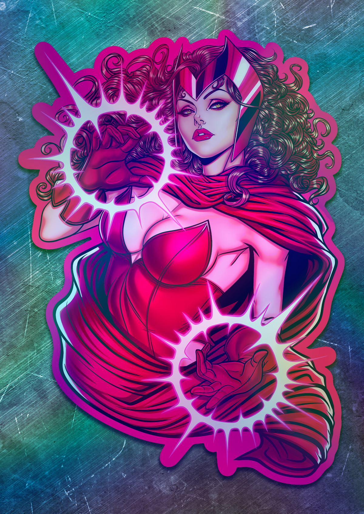 Scarlet Witch Vinyl Sticker