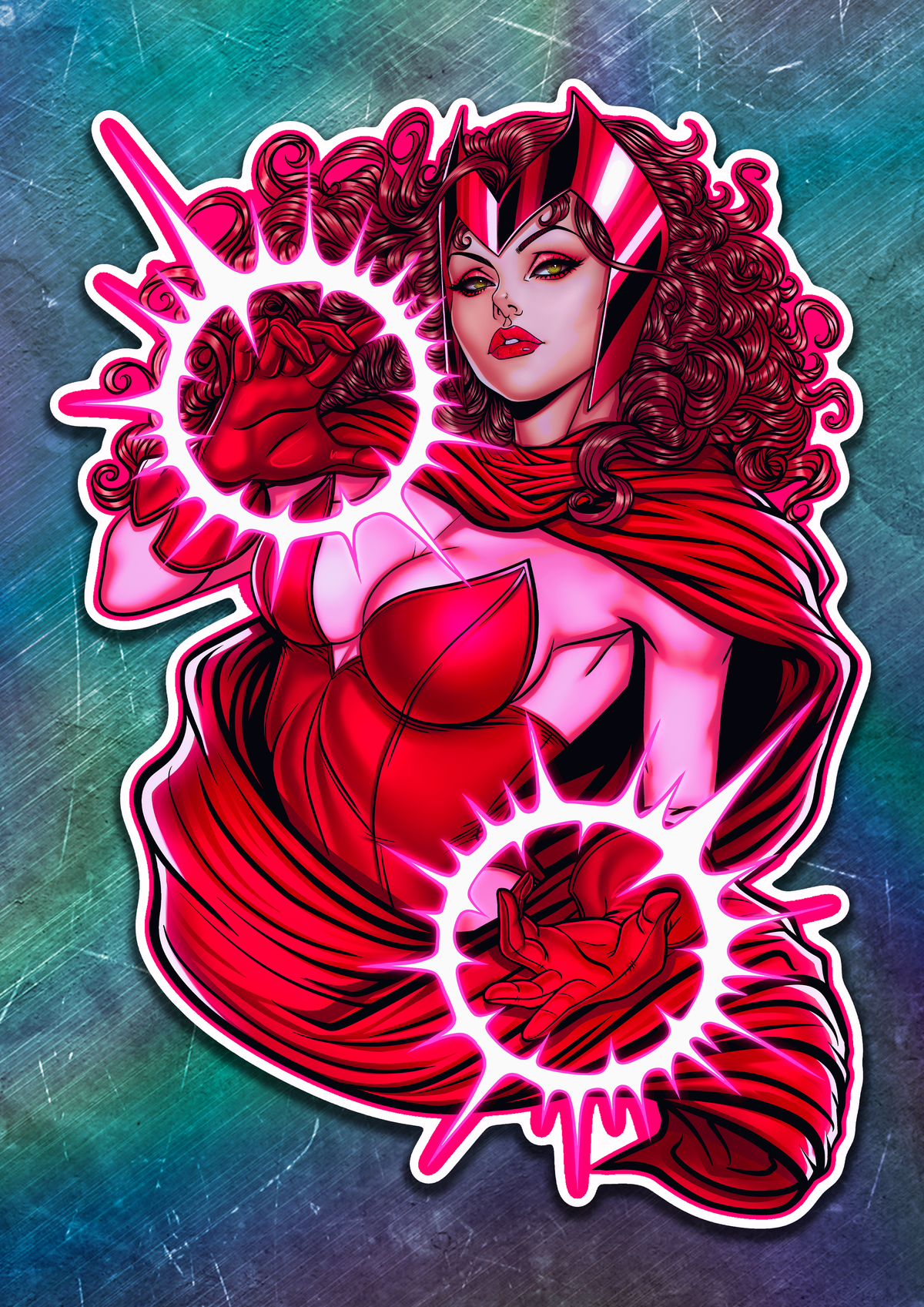 Scarlet Witch Vinyl Sticker