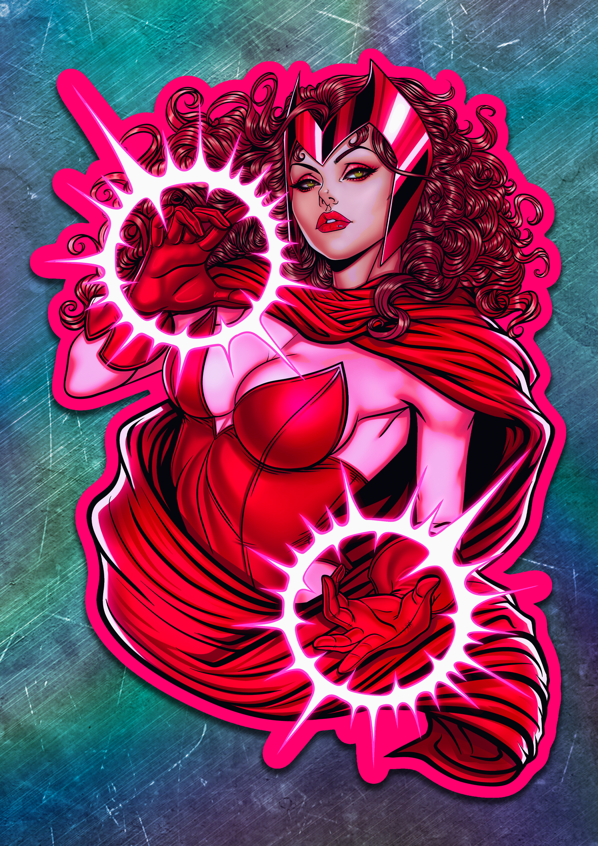Scarlet Witch Vinyl Sticker