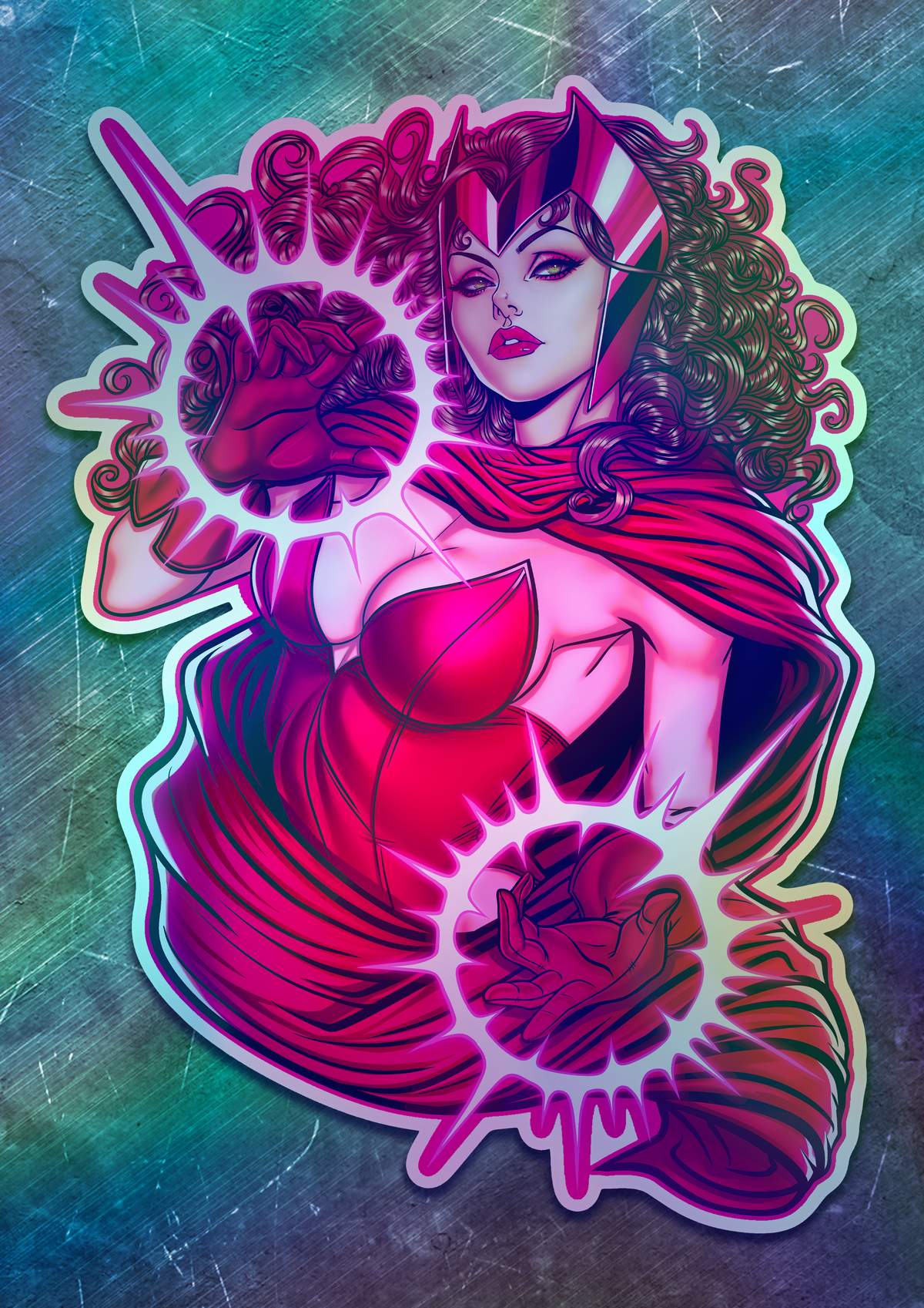Scarlet Witch Vinyl Sticker