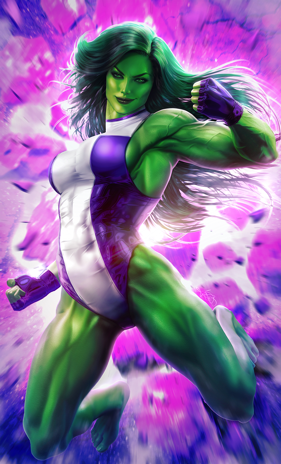She-Hulk Fan Art Premium Semi-Gloss Art Print