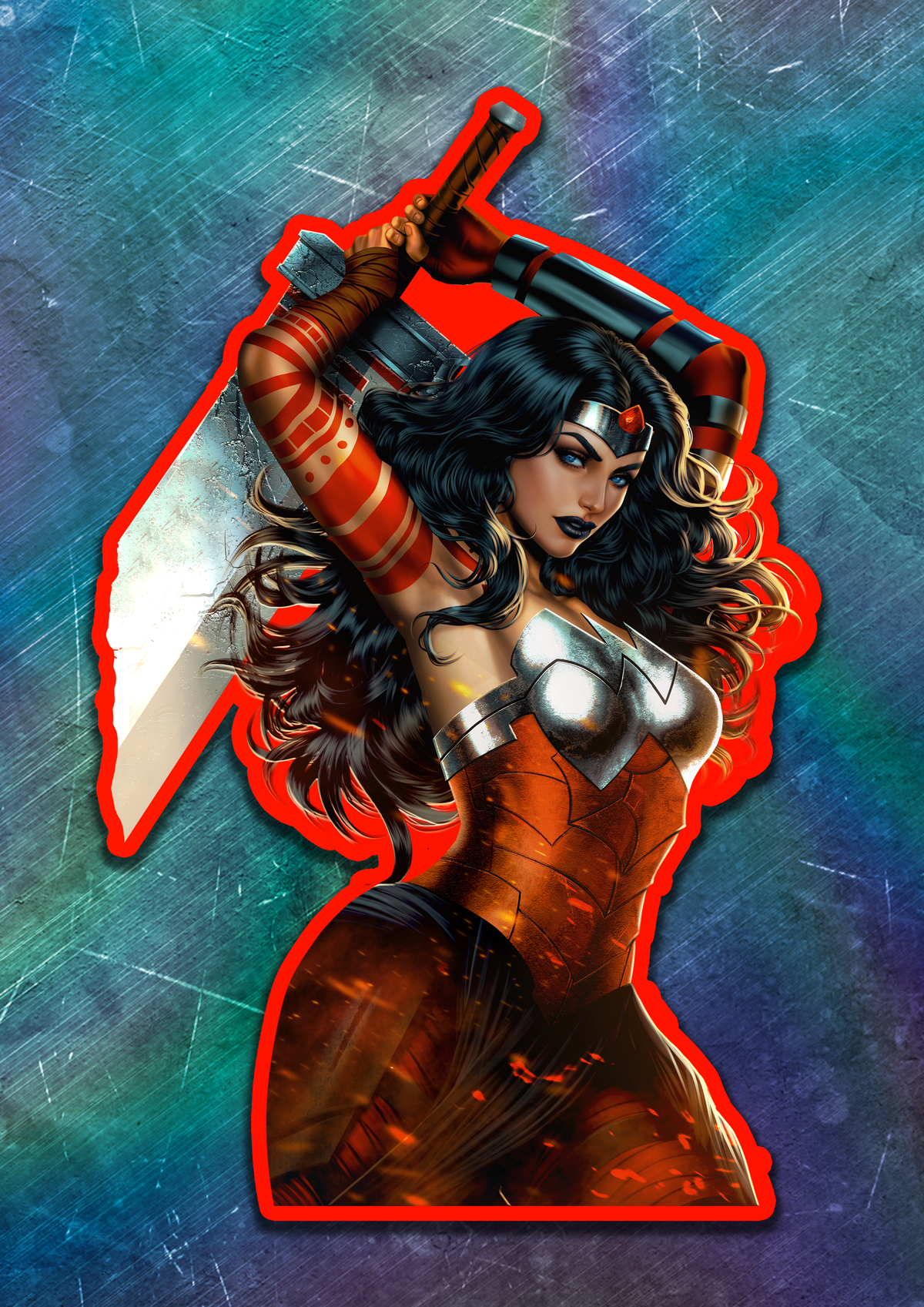 Absolute Wonder Woman 3 Vinyl Sticker