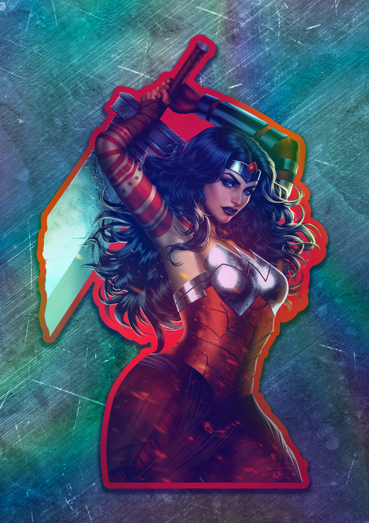 Absolute Wonder Woman 3 Vinyl Sticker