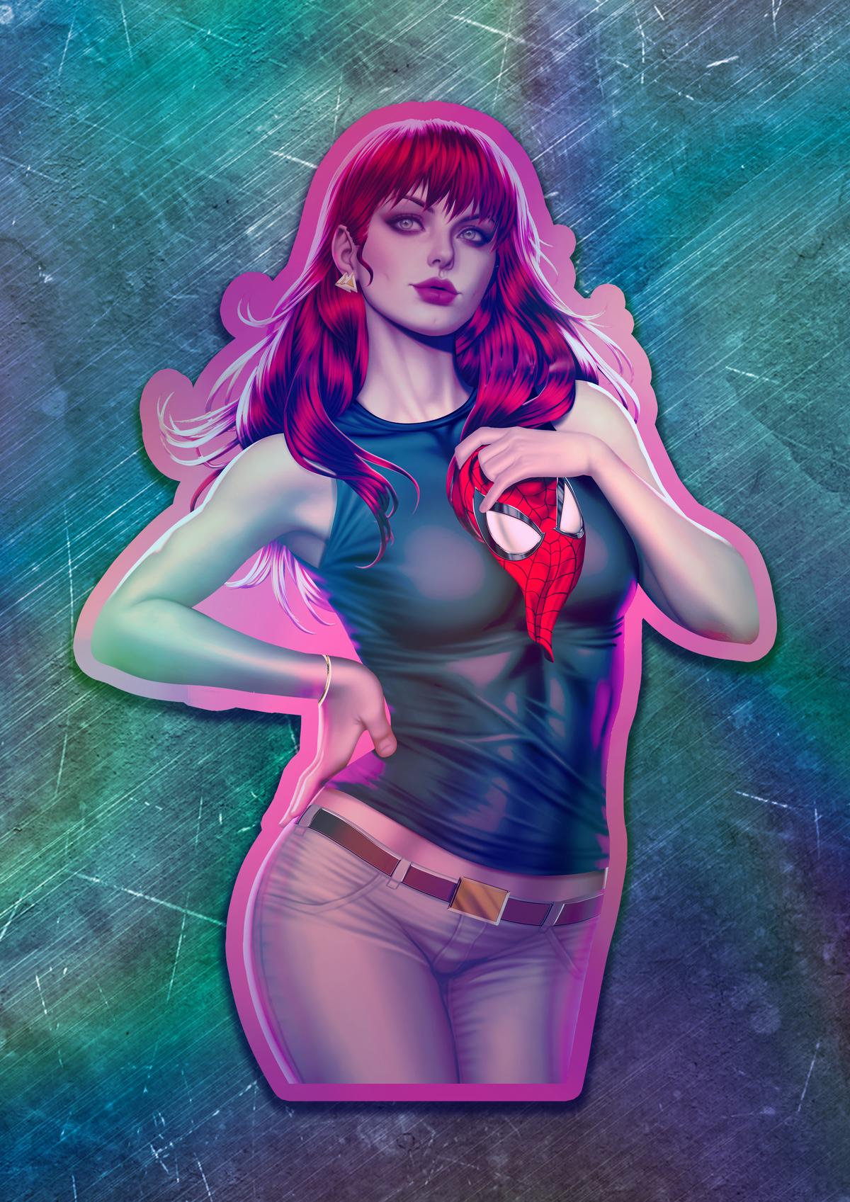 Mary-Jane Vinyl Sticker