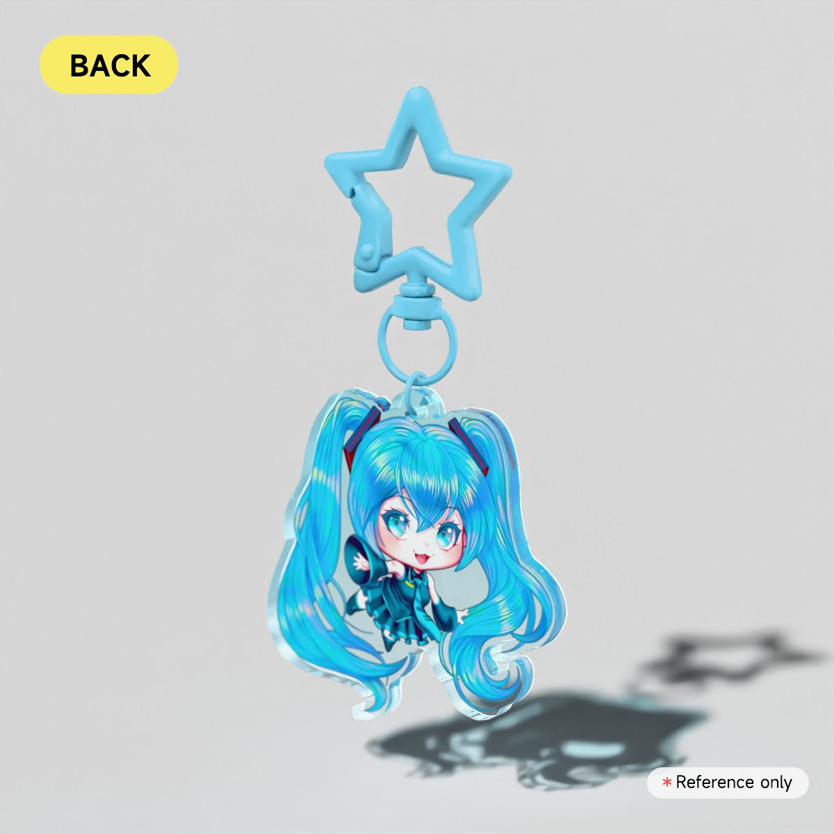 Hatsune Miku Clear Acrylic Keychain