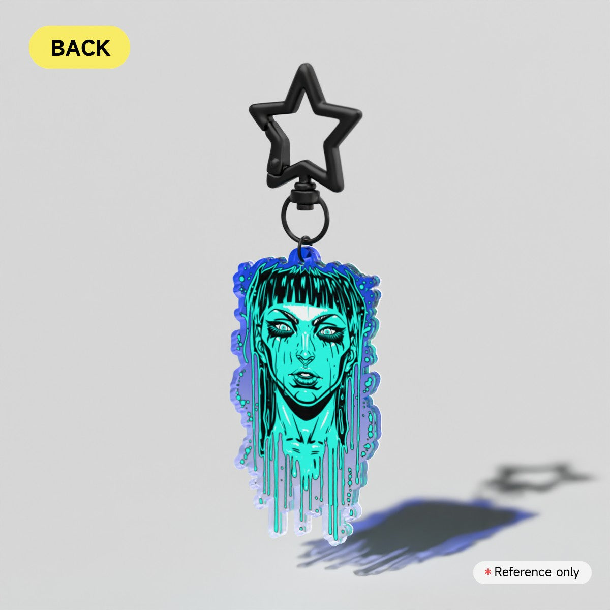 Acid Pour Dew Acrylic Keychain