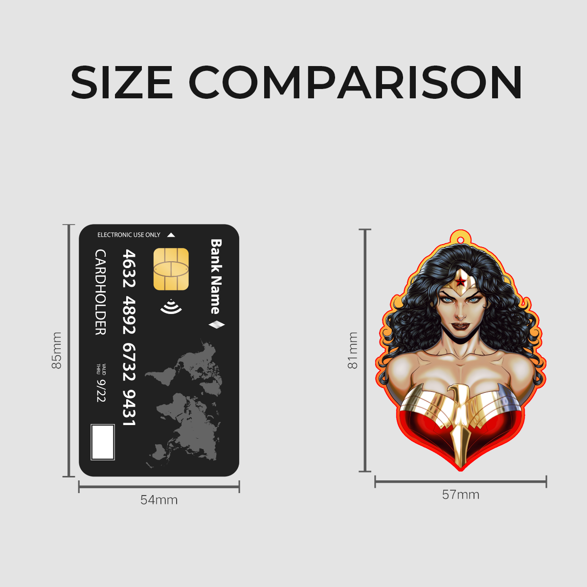Wonder Woman Acrylic Keychain