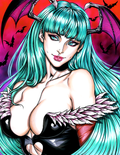 ADA Darkstalkers Morrigan 2026 A4 Size Art Original